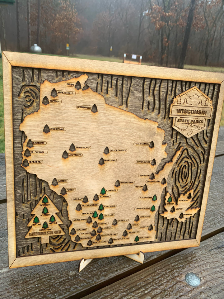 Wisconsin State Parks Tracking Map