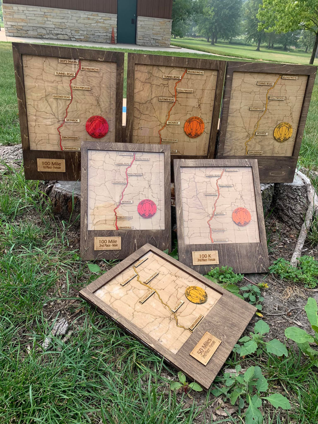 Deluxe Course Map Award Plaques (Contact Us for More Information)