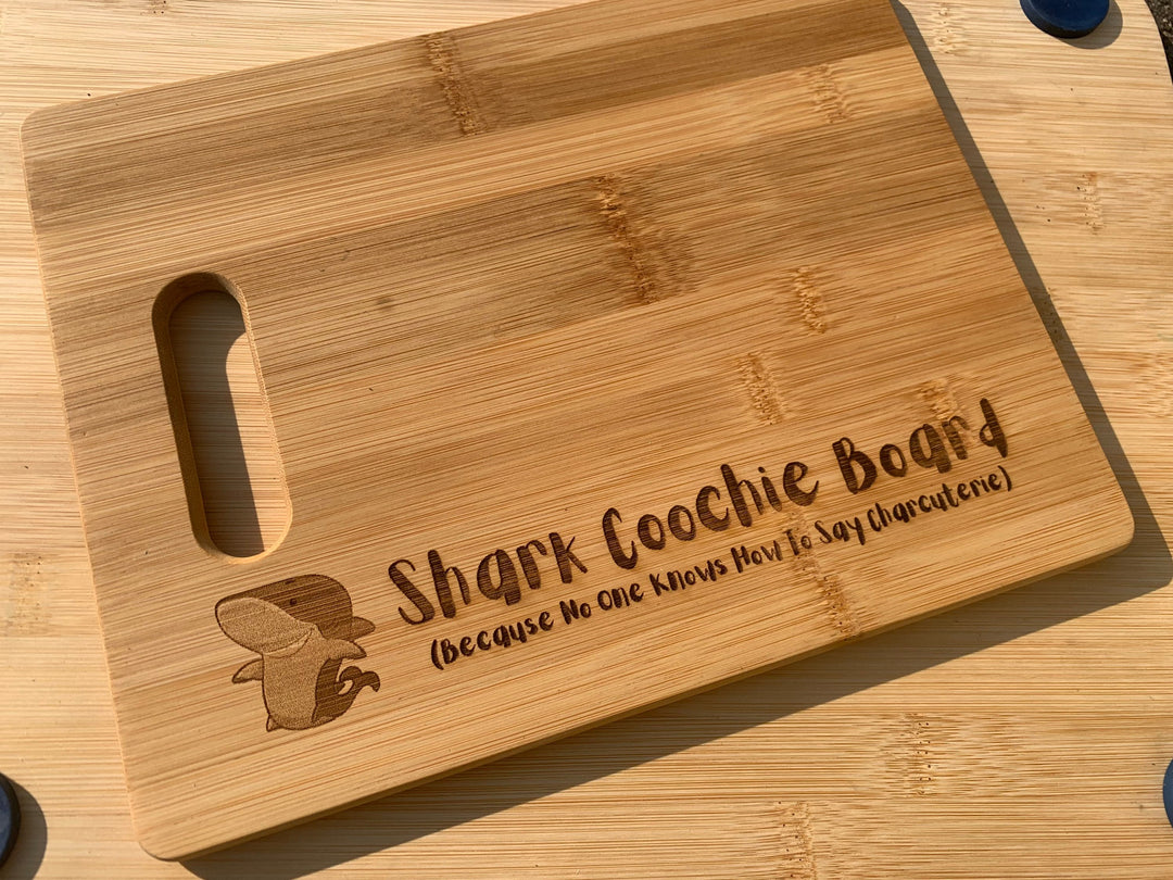 Engraved Wood Cutting Board, Shark Coochie Board, First Home Gift Couple, Hostess Gift Women, Kitchen Gifts Mom, First Apartment Together